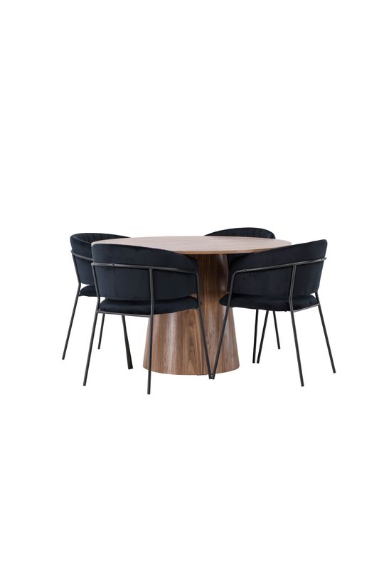 Venture Home Matgrupp Lanzo med stolarna Selma