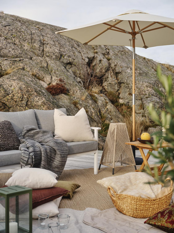 Brafab Samvaro 3-sits soffa vit/grå