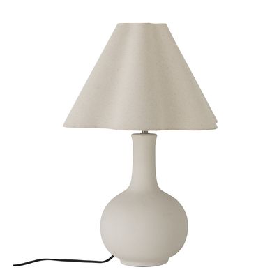 Bloomingville Heide Bordslampa, Vit, Stengods, Ø42xH60 cm