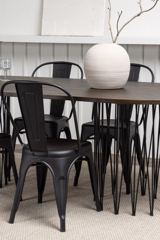 Venture Home Matgrupp Stone med Tempe-stolar