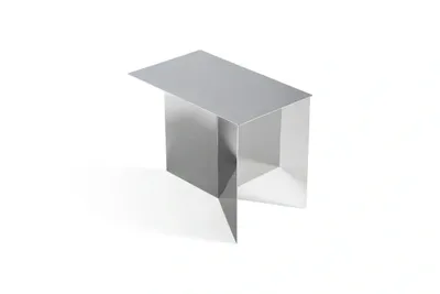 HAY Slit Oblong sidobord Mirror polished stainless steel, 27,5x49 cm
