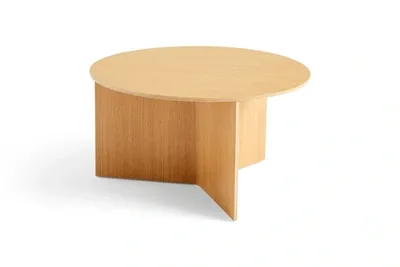 HAY Slit soffbord Lacquered oak, Ø65 cm