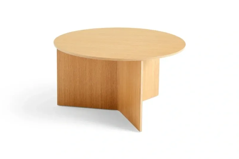 HAY Slit soffbord Lacquered oak, Ø65 cm