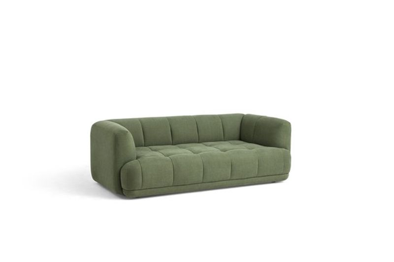 HAY Quilton soffa 2-sits Linara 100-Tarragon, 214 cm