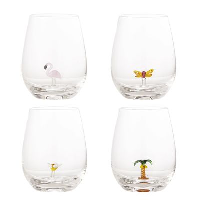 Bloomingville Misa Dricksglas, Multipack, Clear, Glas 1 pack, set av 4