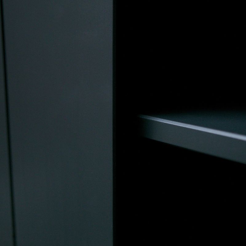 WOOOD MOVE Skjutdörrsskåp i Gran Mattsvart [FSC]