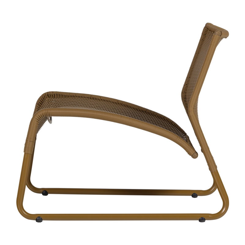 WOOOD WEST Trädgårdsloungestol Honungsgul