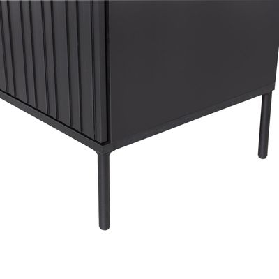 WOOOD New Gravure Väggskåp i svart furu