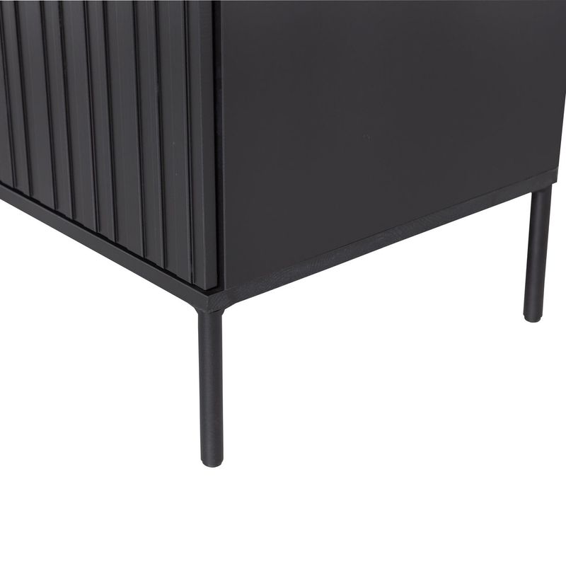 WOOOD New Gravure Väggskåp i svart furu