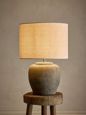 Bloomingville Isabelle Bordslampa, Grå, Stengods, Ø44xH62 cm