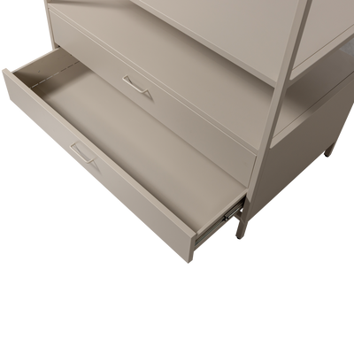 WOOOD Ferris Öppen Klädskåp 100 cm Metall Sand