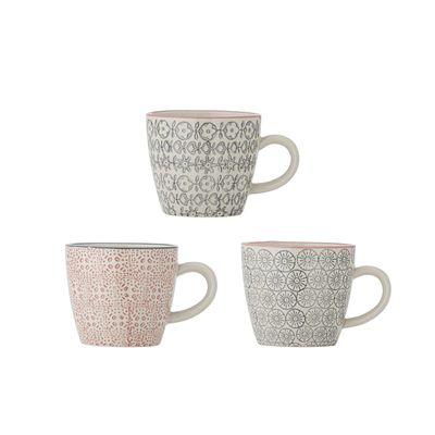 Bloomingville Cécile Kopp, Rose, Stengods - 24-pack