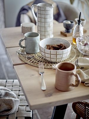 Bloomingville Reanna Mugg, Grön, Stengods - 8-pack