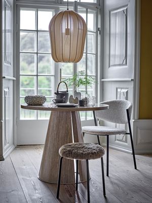 Bloomingville Naluna Taklampa, Natur, Polyester, Ø42xH50 cm