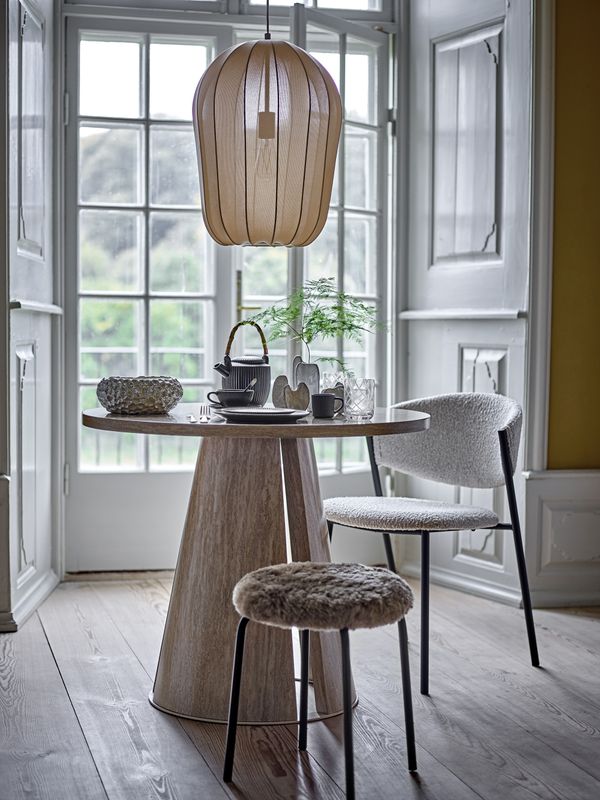Bloomingville Naluna Taklampa, Natur, Polyester, Ø42xH50 cm
