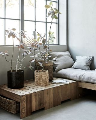 House Doctor Woodie Bord Natur