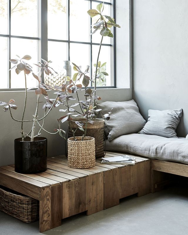 House Doctor Woodie Bord Natur