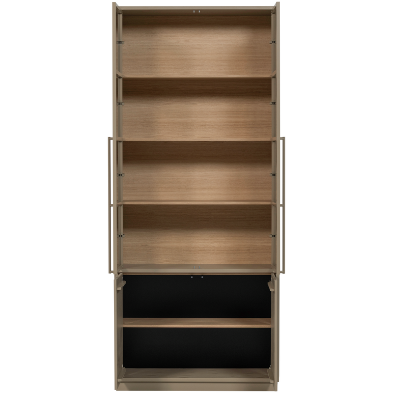 WOOOD Casa Vitrinskåp i Furu Mud [FSC]