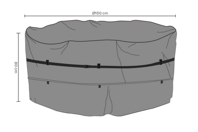 Brafab Möbelskydd Matgrupp Runt 150x80 Premium