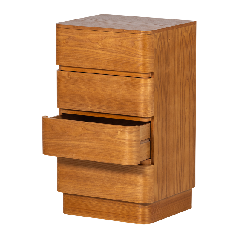 WOOOD Fejo byrå med 4 lådor i brun MDF