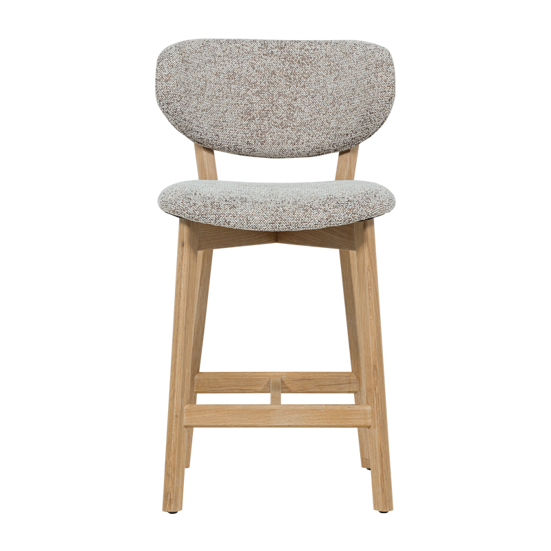 WOOOD UDAR Barstol Natur med Träram