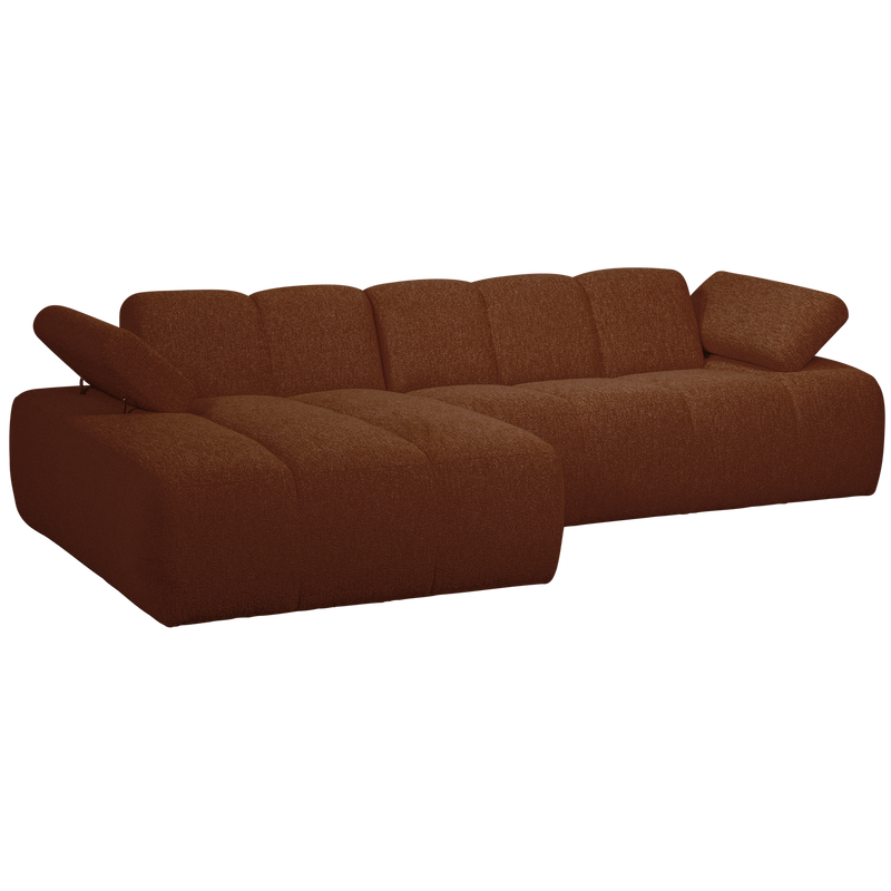 WOOOD Mojo Chaiselongue Soffa Vänster Bouclé Rost