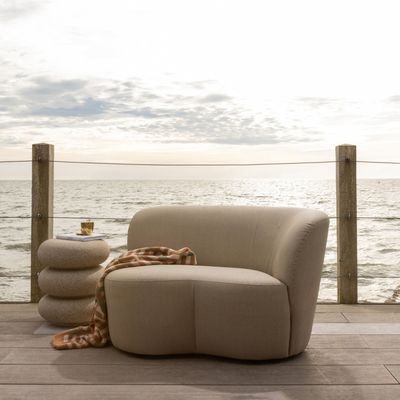 WOOOD Stone Trädgårdssoffa Höger Sand [FSC]