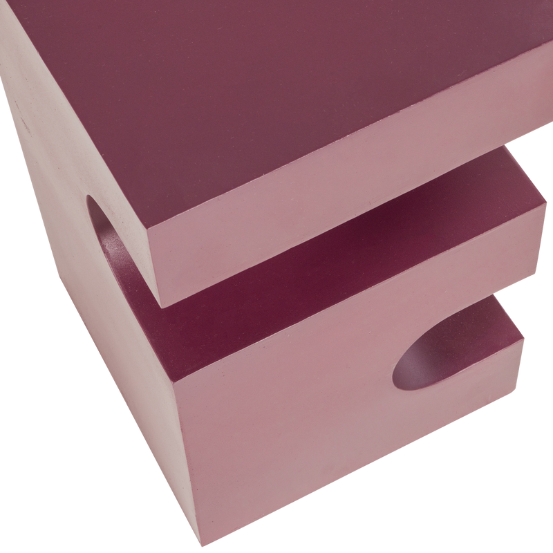 WOOOD Jessa Sidobord i Metall - Lila och Brun