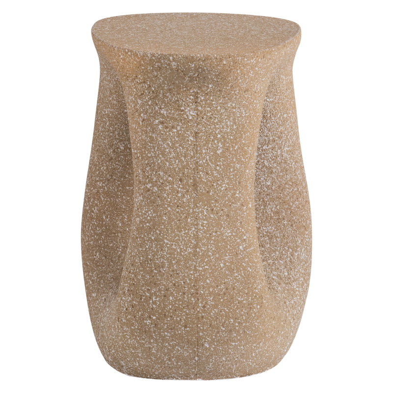 WOOOD Moson Sidobord med Spikkels Beige Grön 2 st