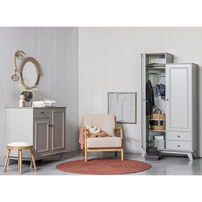 WOOOD Mark Fåtölj i Vävda Tyg Naturell