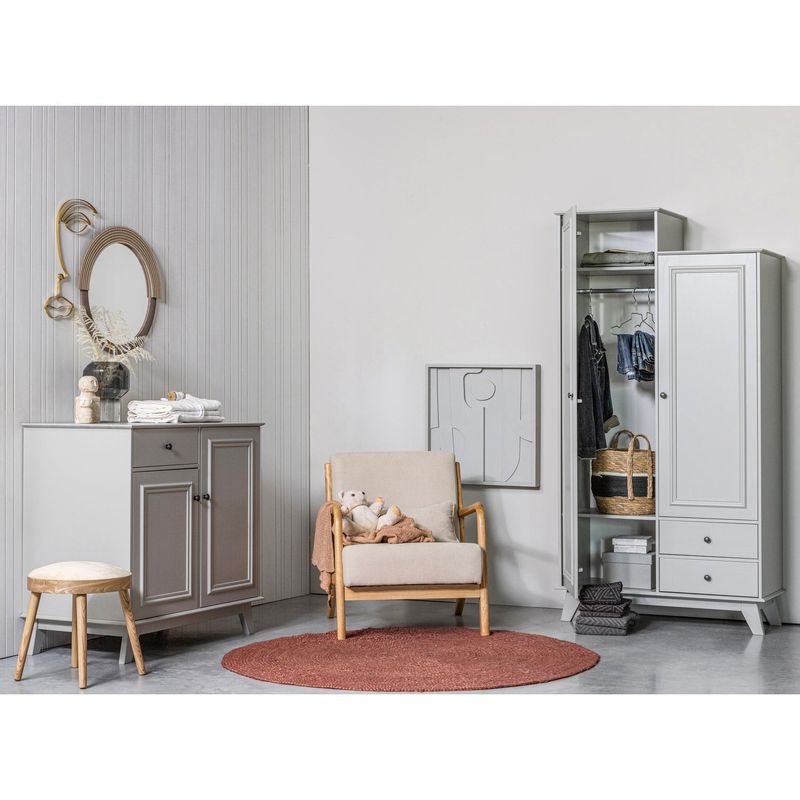 WOOOD Mark Fåtölj i Vävda Tyg Naturell