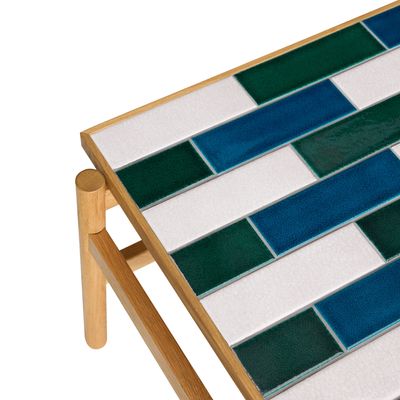 Hübsch Motif Soffbord Flerfärgat 132x61xh44cm Svart