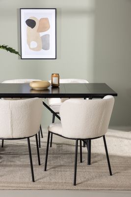 Venture Home Matgrupp Astrid med stolarna Edina