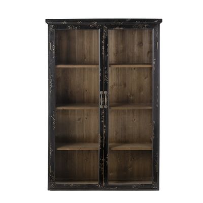 Bloomingville Hazem skåp, svart, granträ