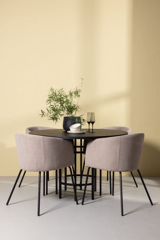 Venture Home Matgrupp Copenhagen med 4st Matstolar Berit