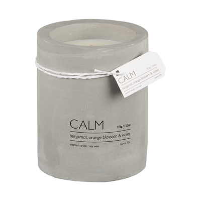 Affari of Sweden CALM Doftljus M Bergamot, orange blossom & violet, Brun/grå