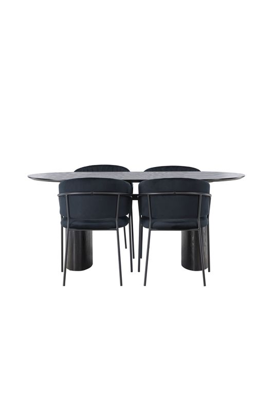 Venture Home Matgrupp Isolde med stolarna Selma