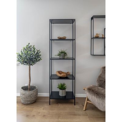 House Nordic Vita Hylla Svart