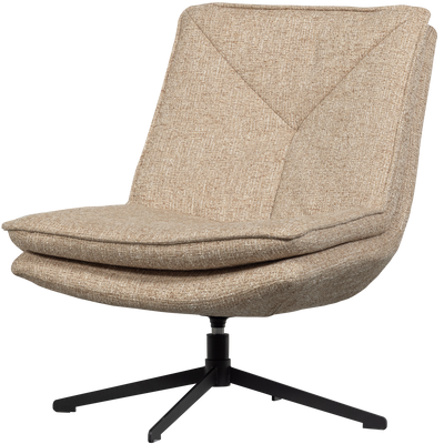 WOOOD Milaro Svängbar Fåtölj i Naturlig Melange