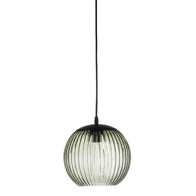 Bloomingville Sybia Taklampa, Grön, Glas, Ø23xH29 cm