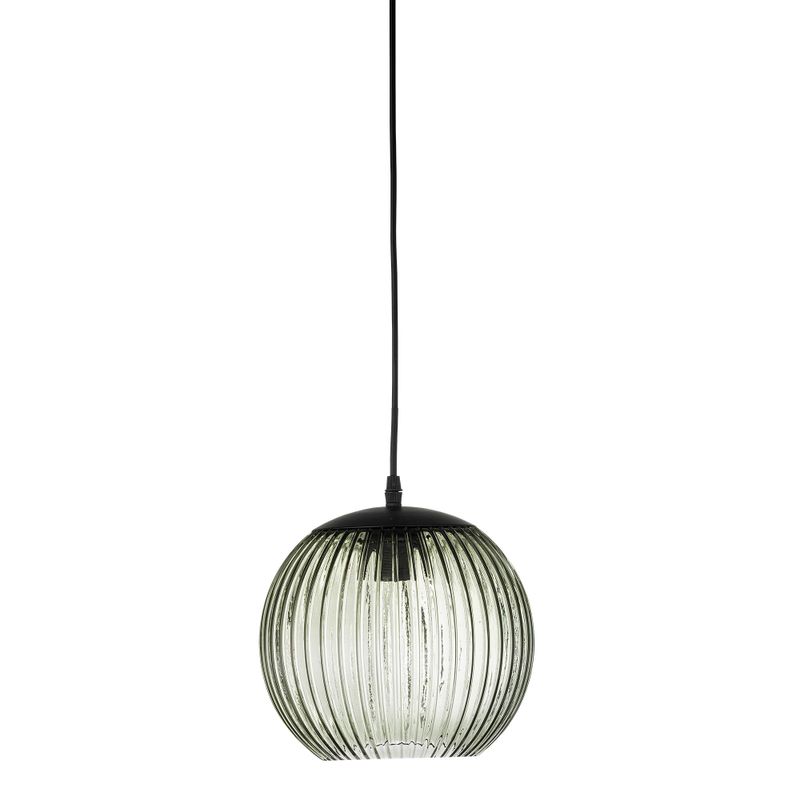 Bloomingville Sybia Taklampa, Grön, Glas, Ø23xH29 cm