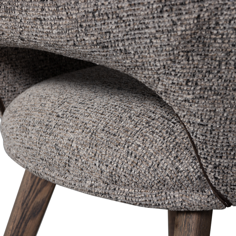 WOOOD Murat Matstol Mullvad med Träben Brun 2 st