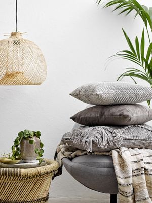 Bloomingville Rodi Taklampa, Natur, Bambu, Ø42xH30 cm