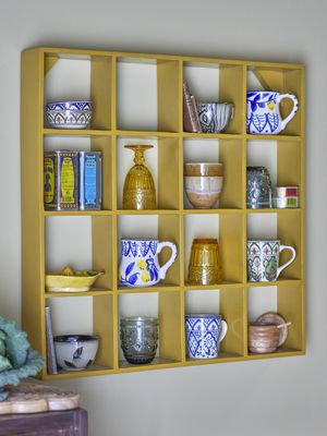 Bloomingville Bekka Hylla, Gul, Återvunnet Trä