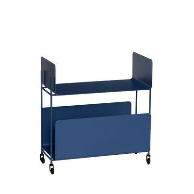 Hübsch Ays serveringsvagn mörkblå 63 x 32 x H66 cm