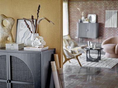 Bloomingville Trento Skåp, Svart, Gmelinaträ