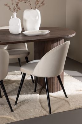 Venture Home Härön Matbord med Velvet Matstol