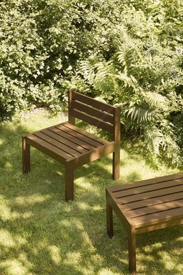 Hübsch Haus Loungestol Brun/Blå