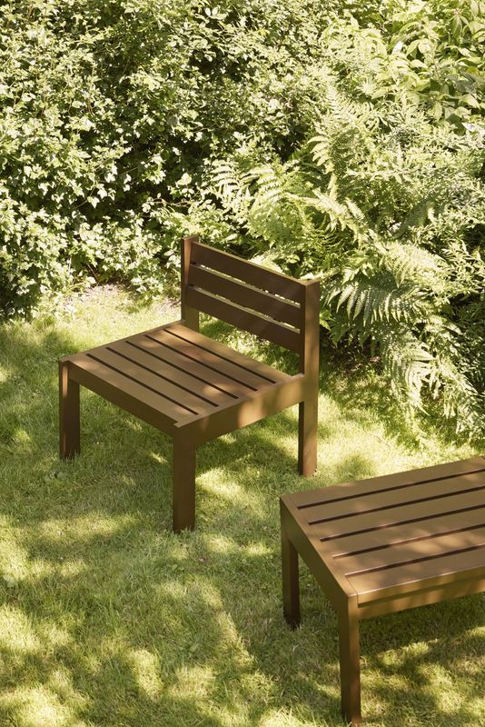 Hübsch Haus Loungestol Brun/Blå