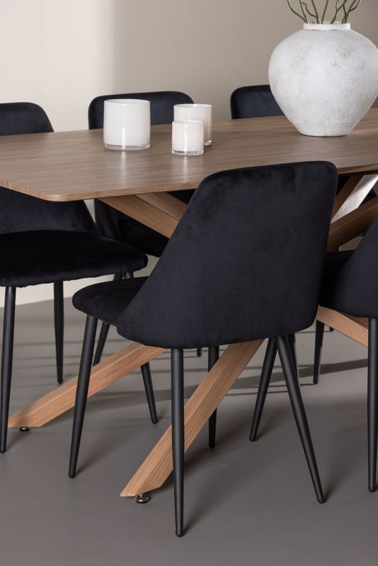 Venture Home Piazza Matbord med Night Matstol